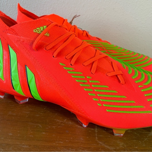 adidas predator edge .1 FG Red Soccer Cleats MSRP $250 - Size 8 - Picture 2 of 13